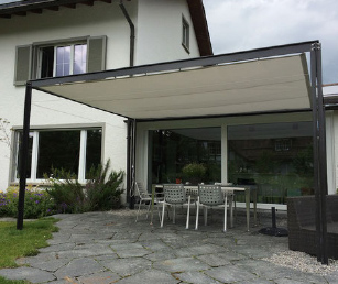 Pergola Balkon Raffsegel Sonnenschutz